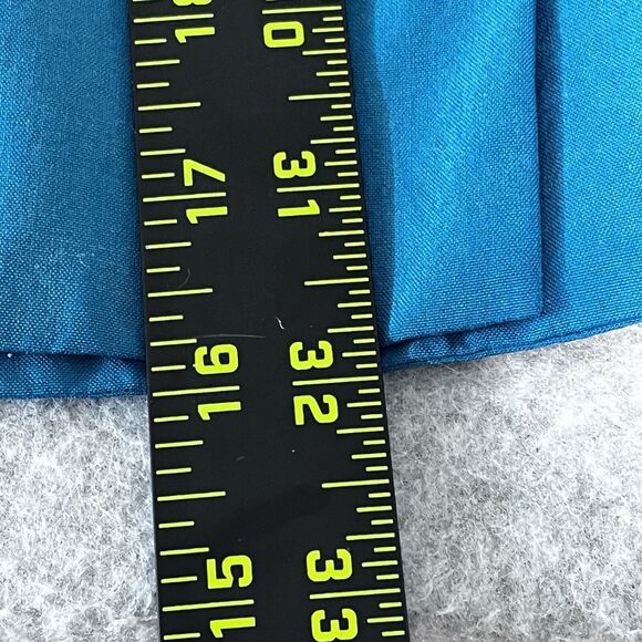 EN Avance Womens Blazer 100% Silk Teal SZ 16 Double Breasted Sophisticated Lux - Picture 9 of 11